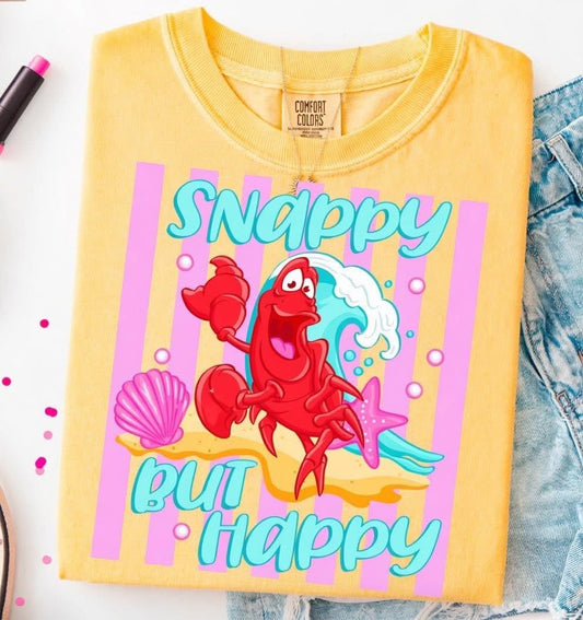 PREPPY CRAB TANK OR TEE - COMFORT COLORS - MAGICAL PARK DAY VACATION TOP