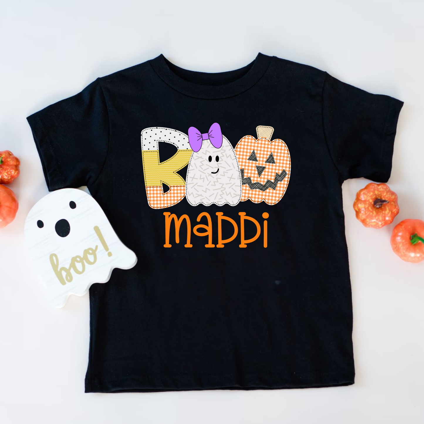 Personalized Halloween Boo Shirt for Girls