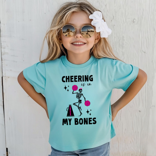 Spooky Cheerleader Halloween Shirt for Girls | Cute Retro Cheer Shirt | Fall Spirit Squad Tee