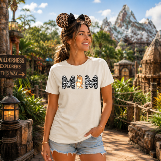 BLUE HEELER MUM MOM SHIRT BELLA CANVAS - Magical Theme Park Shirt