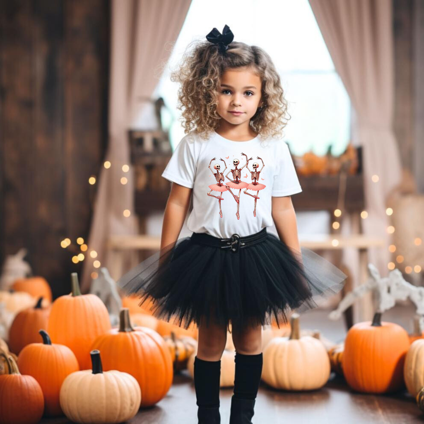 Halloween Ballet Dancer Shirt for Girls | Spooky Ballerina Tee