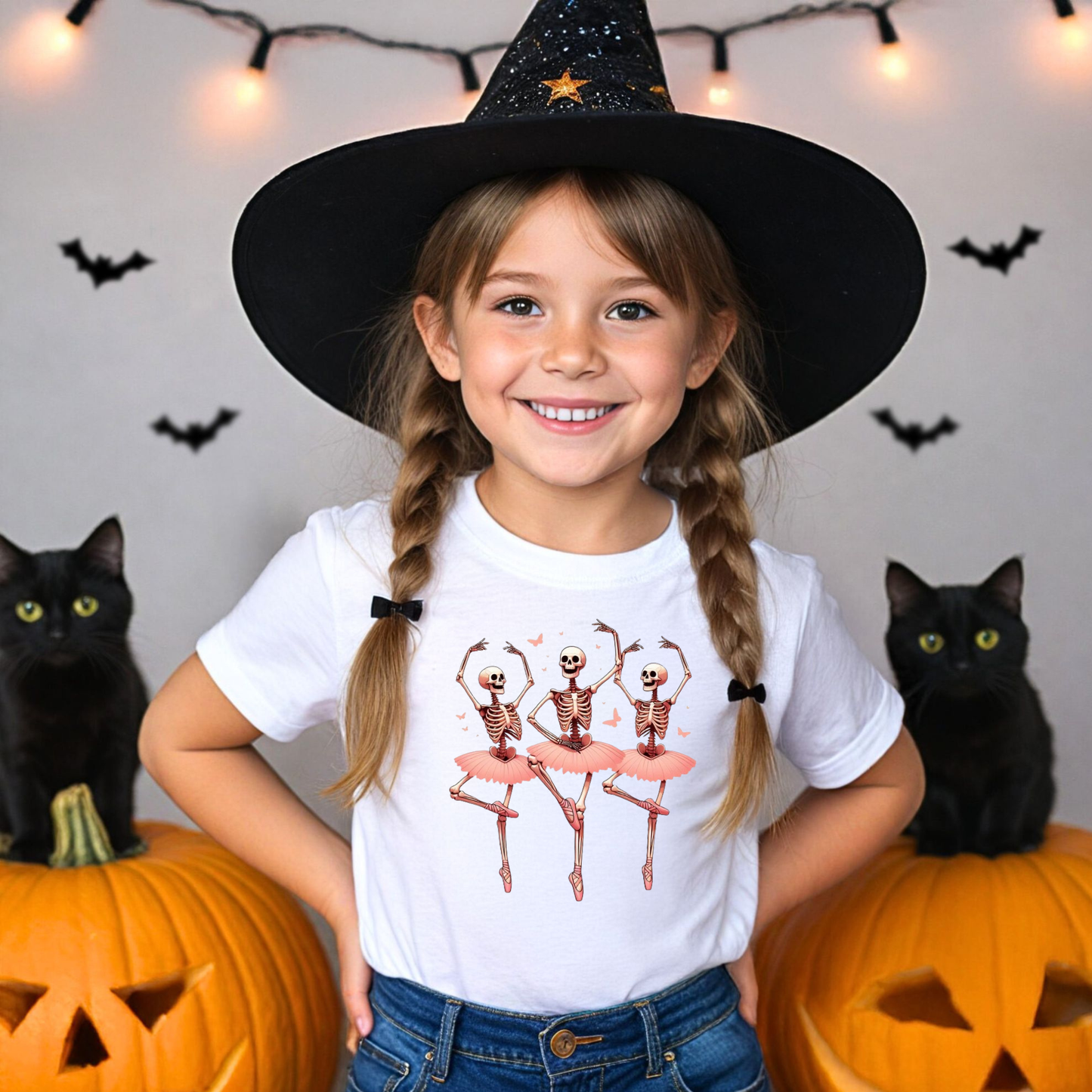 Halloween Ballet Dancer Shirt for Girls | Spooky Ballerina Tee