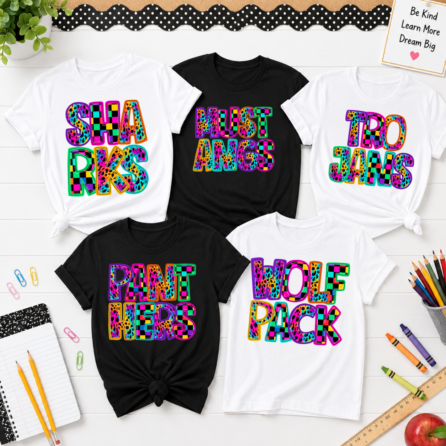 CUSTOM 90’S STYLE MASCOT SHIRT - TEACHER TUESDAY SALE