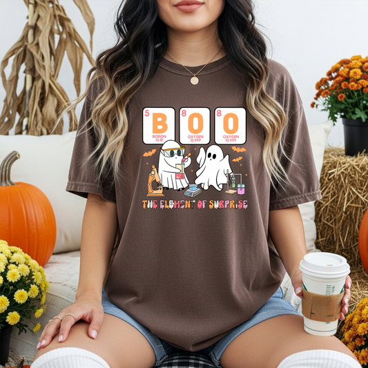 Halloween Science Teacher Shirt | Comfort Colors Ghost Science Tee | STEM Teacher Fall Shirt