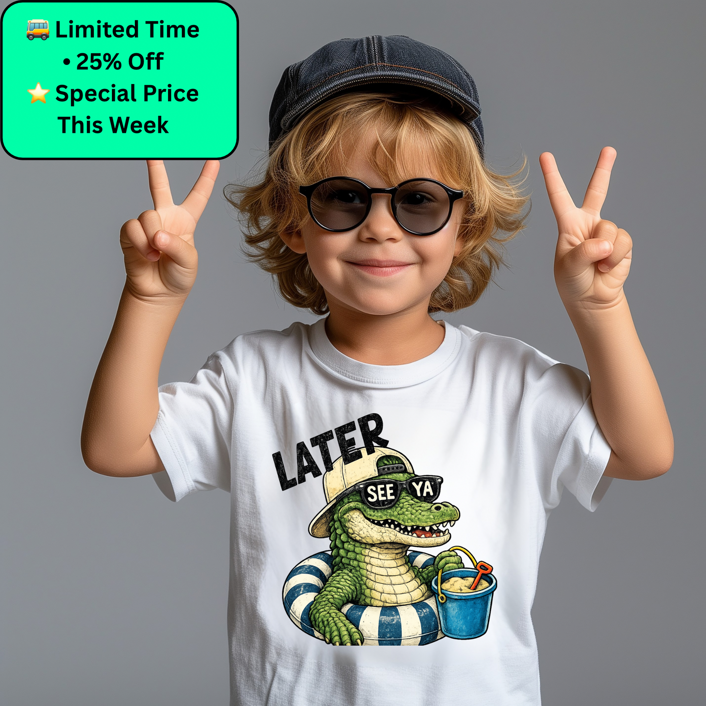 Later Alligator Last Day of School Shirt for Boys | Funny End of School Tee | Kids School Celebration Shirt | Last Day Outfit