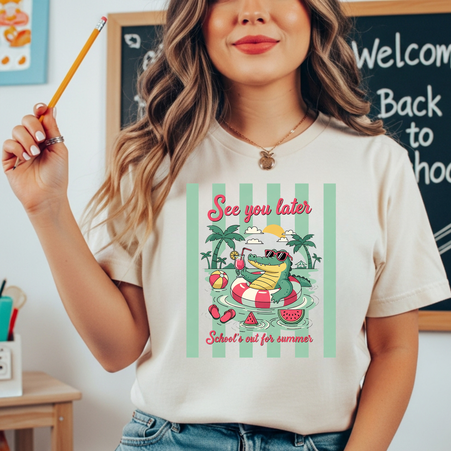 Later Alligator Shirt | Last Day of School Tee | Teacher Summer Break Shirt | End of School Year Teacher Gift