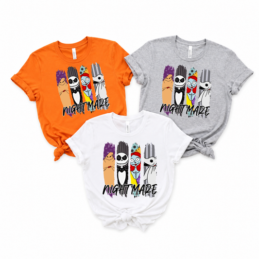NBC Nightmare Halloween Shirt | Family Matching Halloween Tee | Bella+Canvas T-Shirt | Toddler, Youth & Adult Sizes