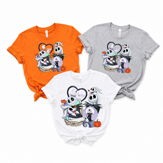 NBC Jack & Zero BFF Halloween Shirt | Family Matching Halloween Tee | Bella+Canvas T-Shirt | Toddler, Youth & Adult Sizes