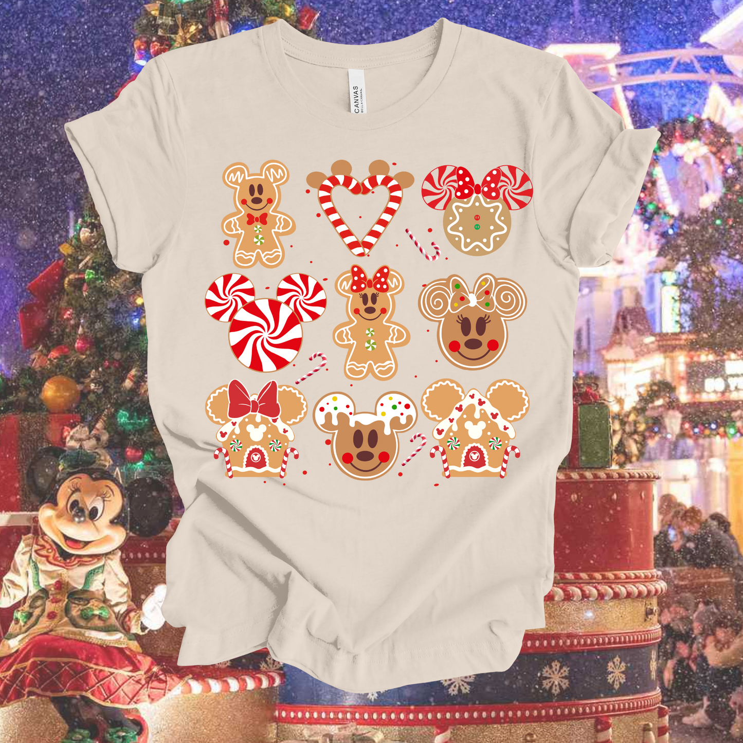 Mouse Gingerbread Collage Shirt for Kids & Adults