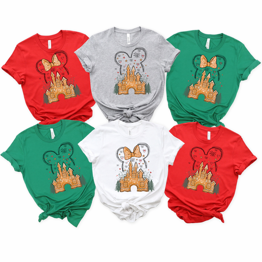 Mouse Gingerbread Castle Shirt for Kids & Adults