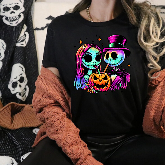 NBC JACK & SALLY PUMPKIN SPICE Halloween Shirt | Magical Theme Park Shirt & Tank | Adult Comfort Colors Tee