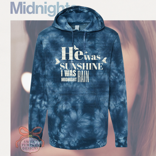 MIDNIGHT RAIN Tie Dye Hoodie