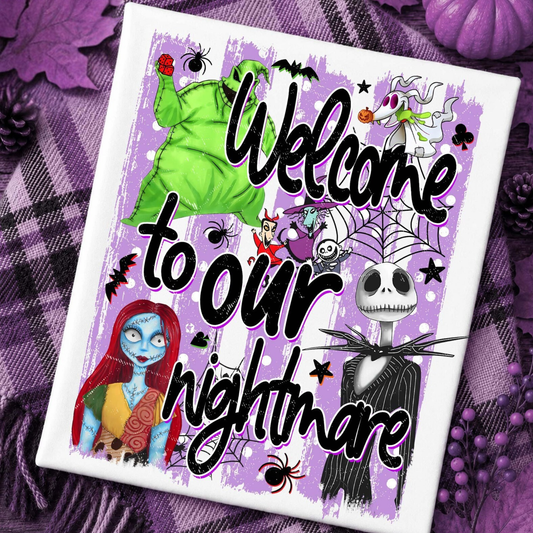 NBC WELCOME TO OUR NIGHTMARE Halloween Shirt | Family Matching Halloween Tee | Bella+Canvas T-Shirt | Toddler, Youth & Adult Sizes