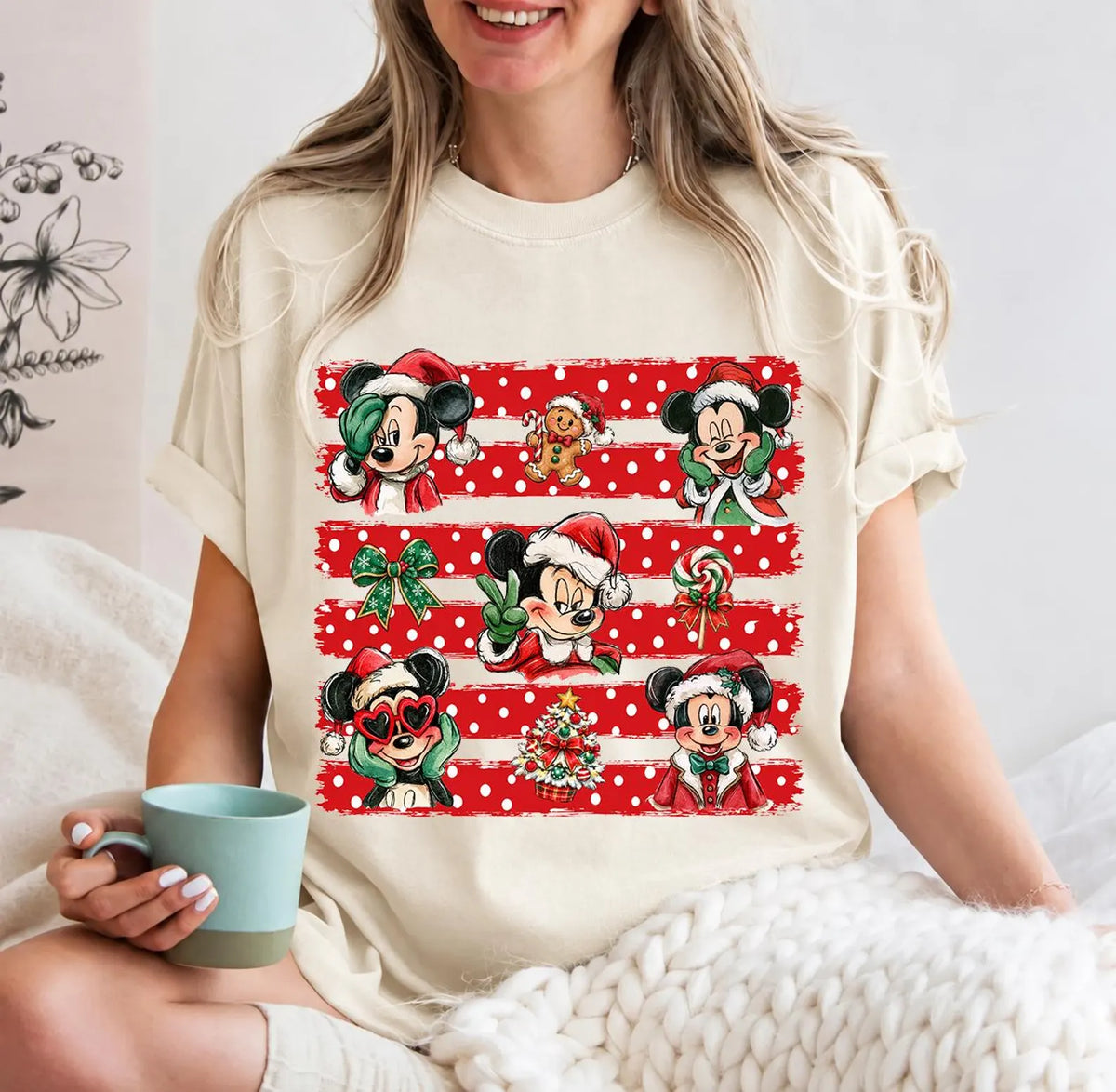 Gingerbread Mickey Comfort Colors Shirt | Theme Park Christmas Shirt