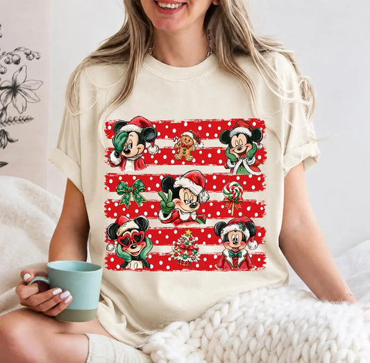 Gingerbread Mickey Comfort Colors Shirt | Theme Park Christmas Shirt
