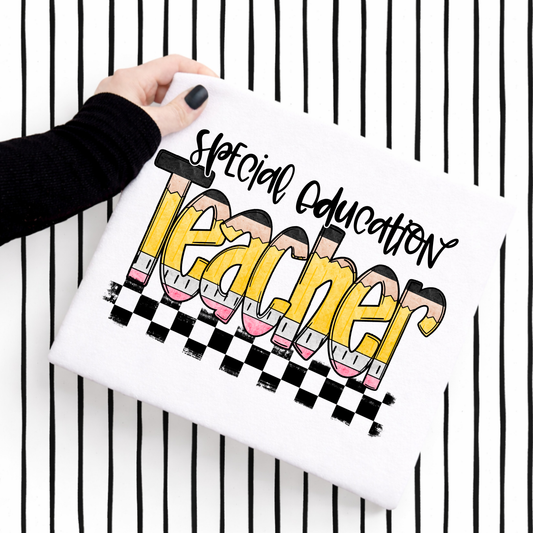 Special Education Teacher Shirt – Comfort Colors Pencil Graphic SPED Teacher Tee