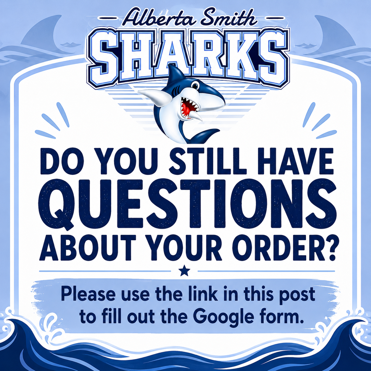 Alberta Smith Elementary Sharks Checkered Spirit Wear