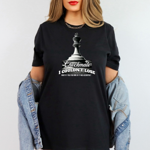 Checkmate Shirt - Bella Canvas - Black Shirt Only