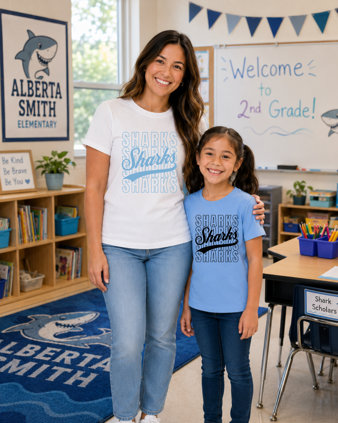 Alberta Smith Elementary Sharks Repeat Spirit Wear
