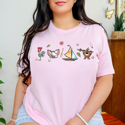 Moana Minimalist Shirt | Magical Theme Park Shirt & Tank | Adult Comfort Colors Tee