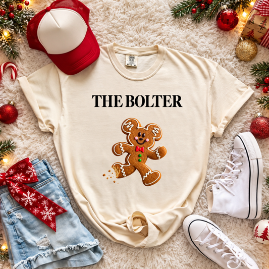 The Bolter Gingerbread Mouse Christmas Comfort Colors  Shirt | Theme Park Christmas Shirt