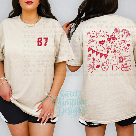 Go Tay’s Husband | Bella Canvas Football Graphic Tee