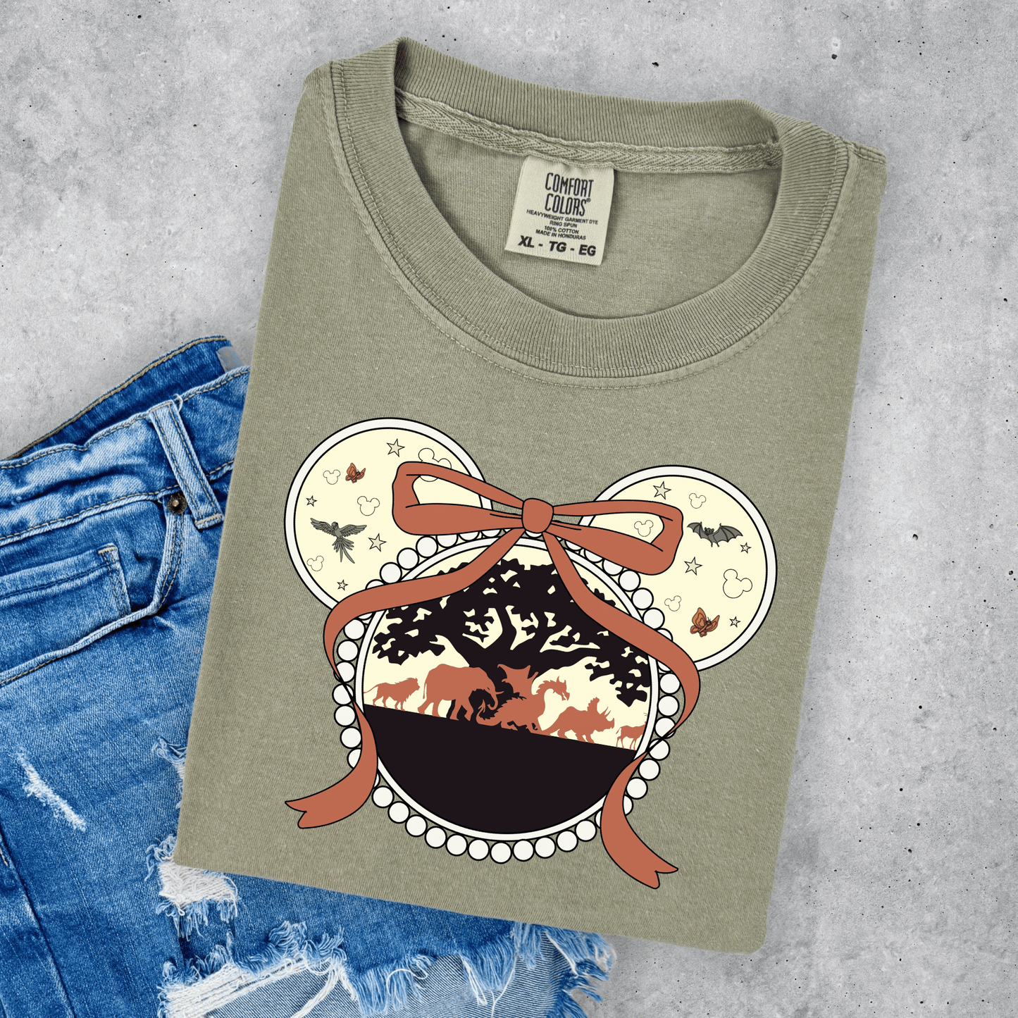SAFARI AK LOCKET SHIRT - COMFORT COLORS TEE - VACATION PARK DAY TSHIRT