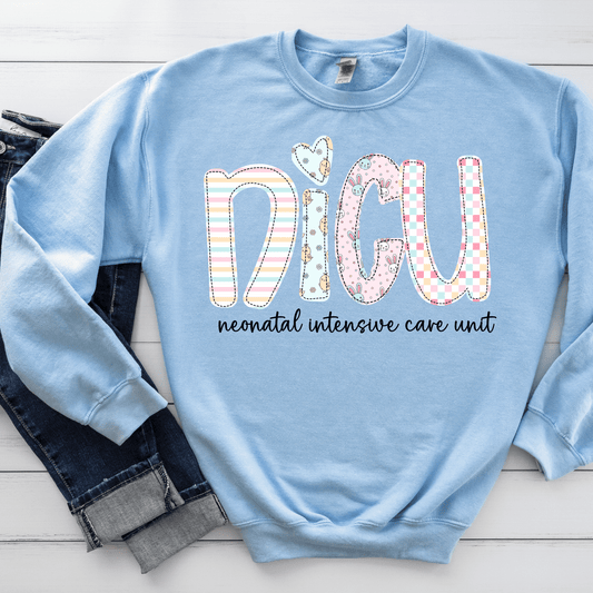 NICU Nurse Sweatshirt | Gildan 18000 Crewneck | Neonatal Intensive Care Nurse Gift | Cozy Medical Sweatshirt | Nurse Appreciation Gift