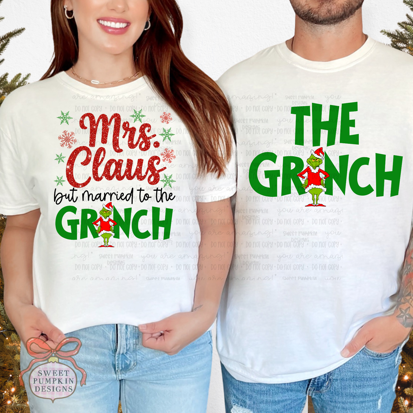 Mrs. CLAUS/ Gr1nch Shirts