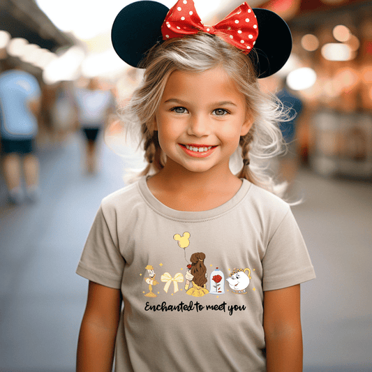BELLE ENCHANTED TO MEET YOU SHIRT FOR KIDS & TODDLERS