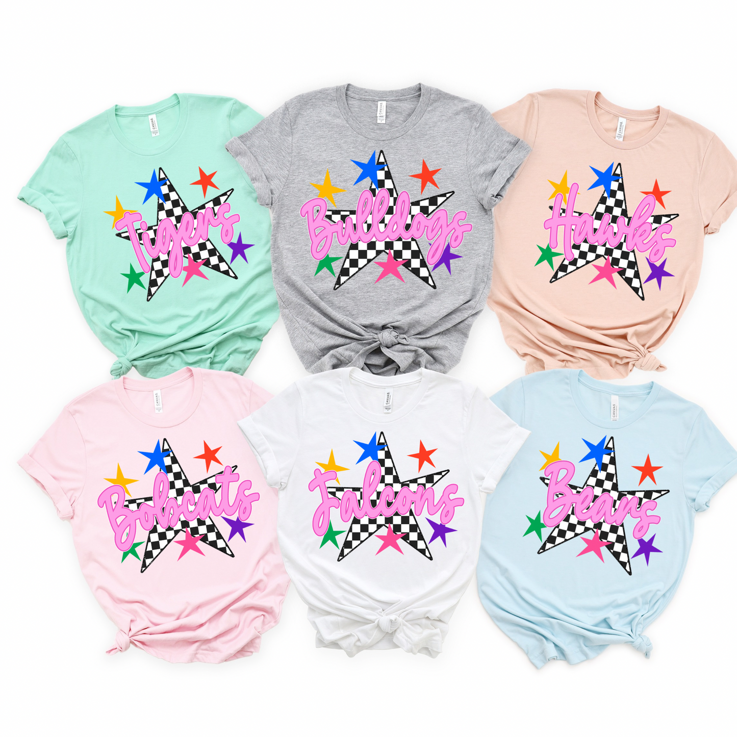 CUSTOM PREPPY STAR MASCOT SHIRT - TEACHER TUESDAY SALE