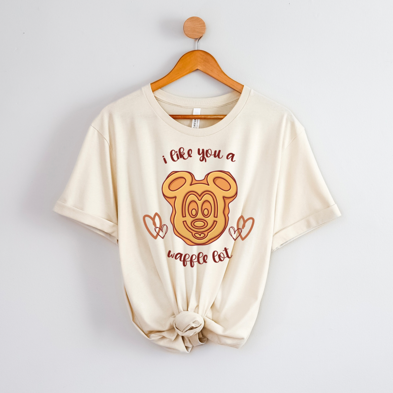 I LIKE YOU A WAFFLE LOT - Youth and Adults Bella Canvas