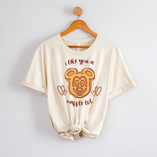 I LIKE YOU A WAFFLE LOT - Youth and Adults Bella Canvas