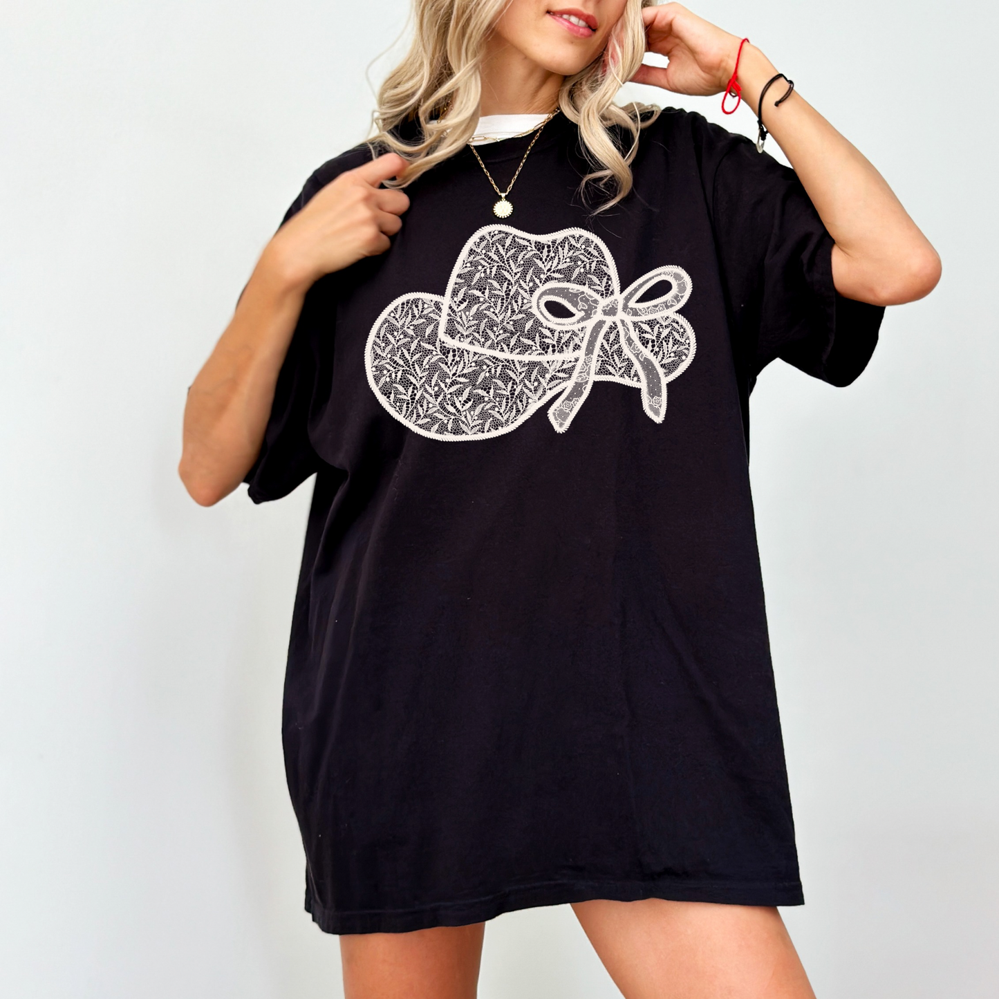 Lace Cowgirl Hat Shirt