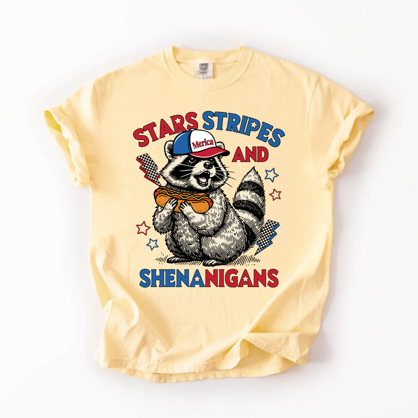 Stars Stripes and Shenanigans Raccoon Shirt