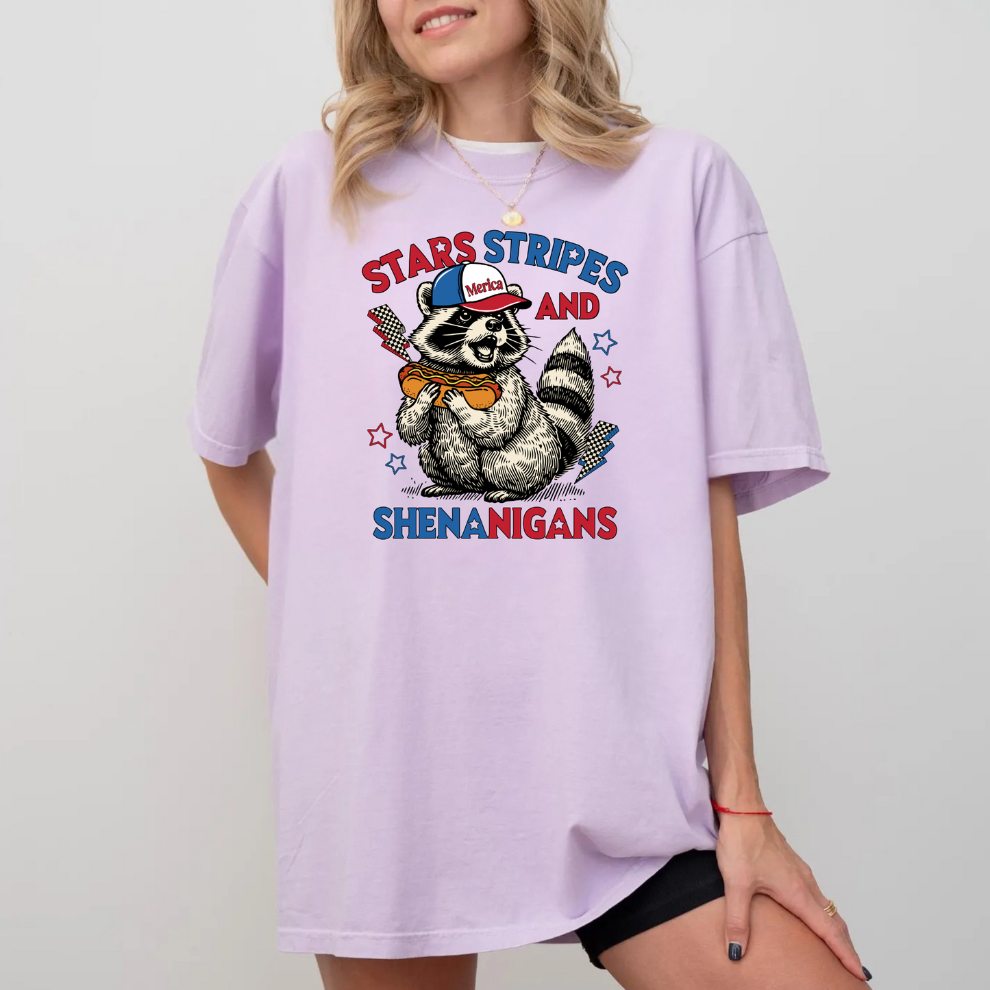 Stars Stripes and Shenanigans Raccoon Shirt