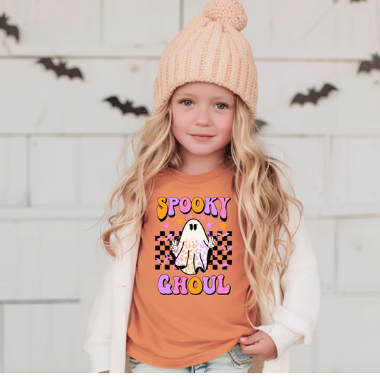 Spooky Ghoul Halloween Shirt for Kids - Comfort Colors
