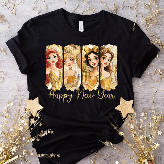PRINCESSES NEW YEARS SHIRT FOR YOUTH & ADULTS