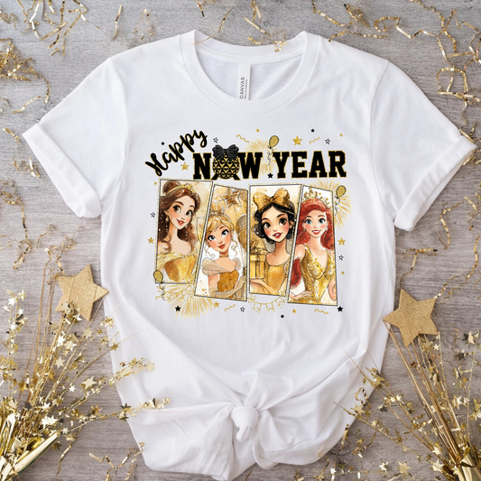 PRINCESSES NEW YEARS SHIRT FOR YOUTH & ADULTS