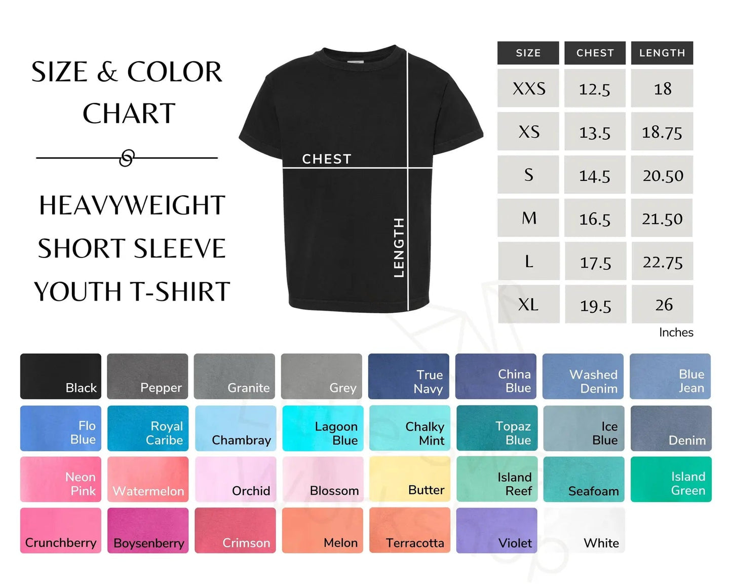 VALENTINES HEARTS ALBUM SHIRT for Kids - Comfort Colors