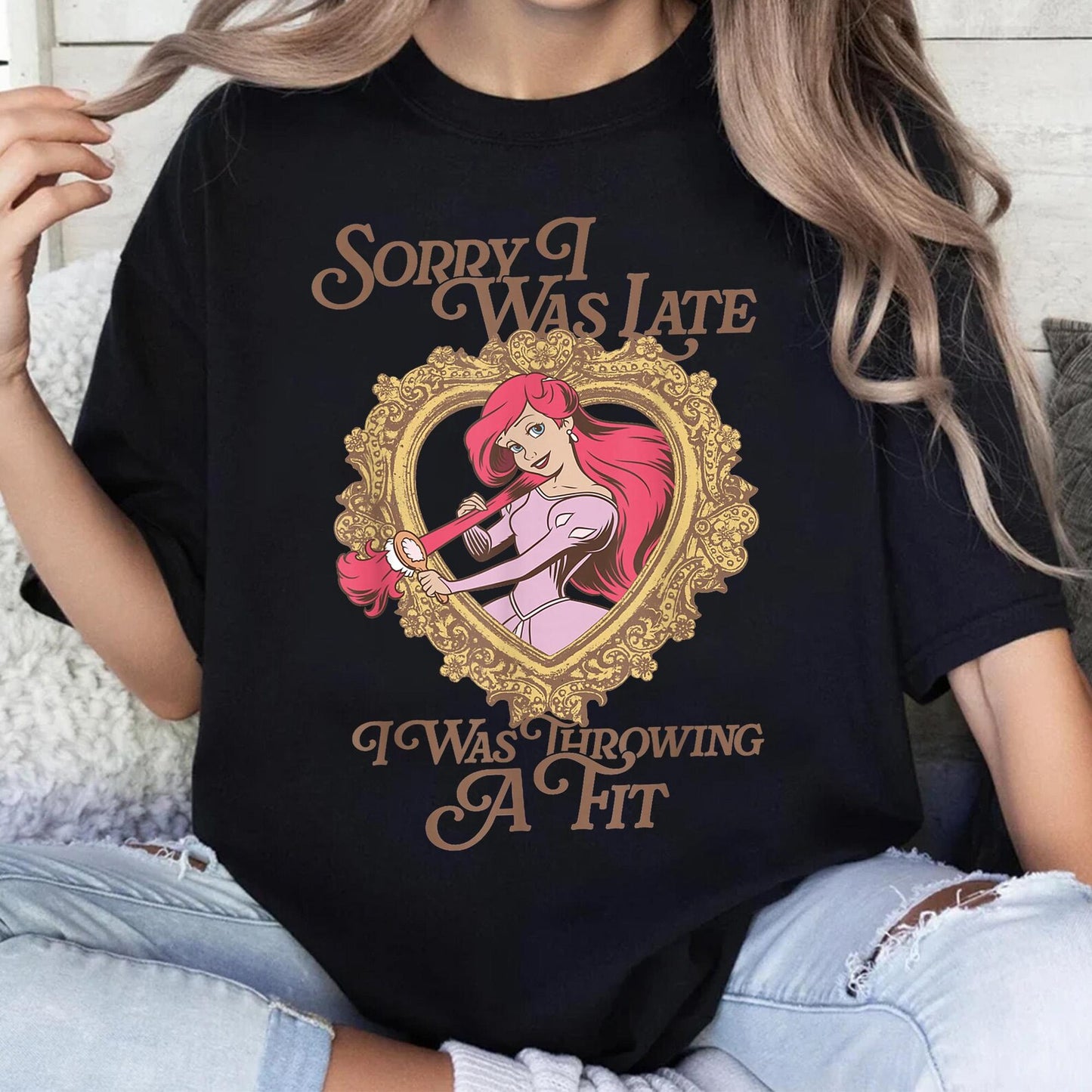 I WAS THROWING A FIT ARIEL COMFORT COLORS SHIRT