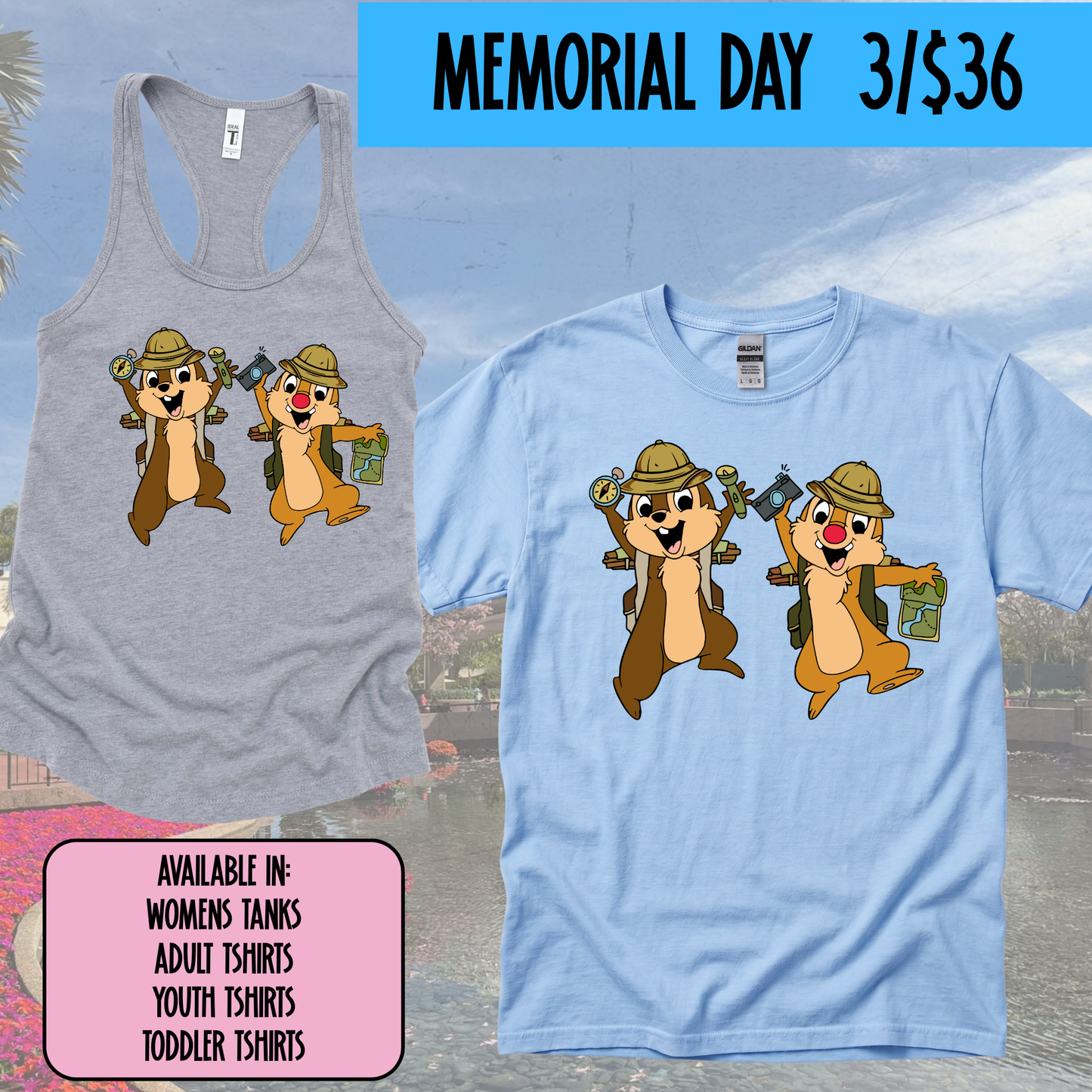 SAFARI CHIPMUNKS -  MAGICAL MEMORIAL DAY EVENT