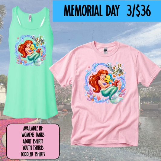 ARIEL MERMAID -  MAGICAL MEMORIAL DAY EVENT