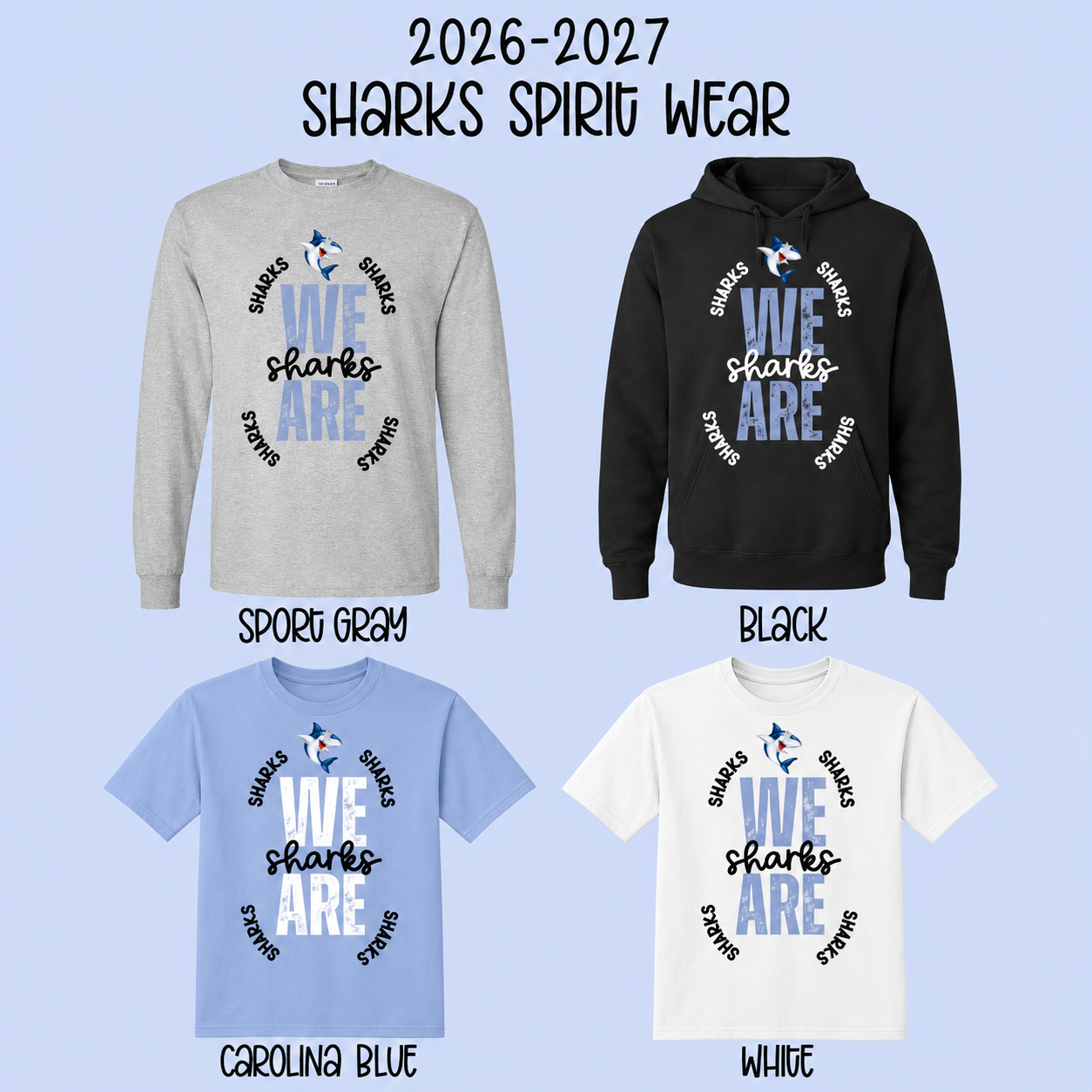 Smith Sharks We Are Sharks Spirit Wear | Alberta Smith Elementary