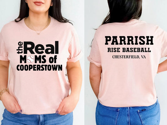 Real Moms of Cooperstown Custom Shirt