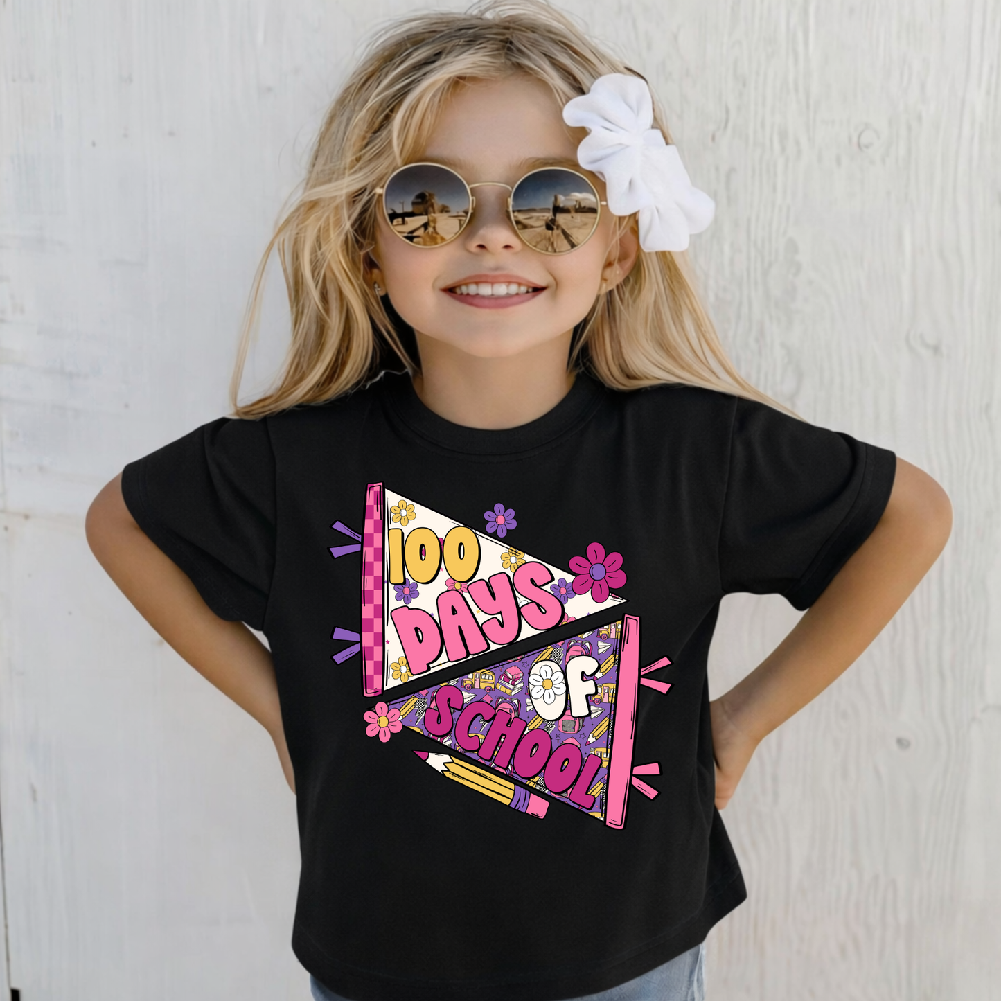 SCHOOL PENNANT FLAG 100 DAYS OF School Shirt