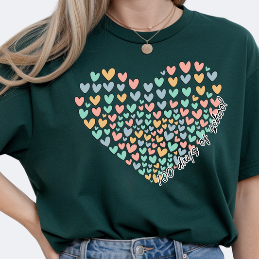 100 Days of School Teacher Shirt | Bella Canvas Unisex Tee | Comfy Classroom Shirt