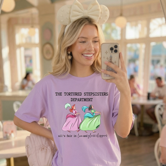 TORTURED STEPSISTERS DEPT | Magical Theme Park Shirt & Tank | Adult Comfort Colors Tee