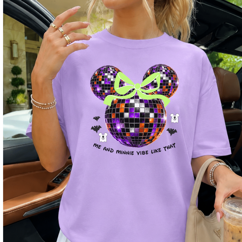 ME AND MINNIE VIBE LIKE THAT HALLOWEEN SHIRT  | Magical Theme Park Shirt & Tank | Adult Comfort Colors Tee
