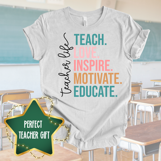 Teacher T-Shirt | Perfect Teacher Gift Under $25 | Bella Canvas Tee